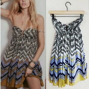 Free People One Laharya Bandeux Dress XS